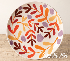 Woodlands Fall Floral Charger