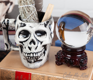 Woodlands Antiqued Skull Mug