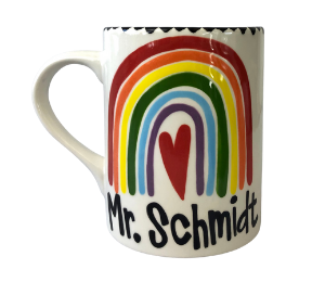 Woodlands Rainbow Heart Mug