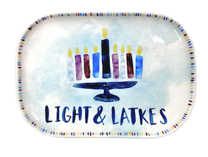Woodlands Hanukkah Light & Latkes Platter