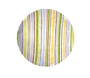 Woodlands Striped Fall Plate