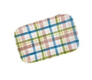 Woodlands Fall Plaid Plate
