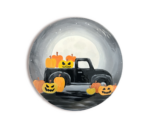 Woodlands Pumpkin Truck Plate