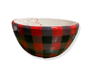 Woodlands Buffalo Check Bowl