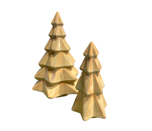 Woodlands Rustic Glaze Faceted Trees