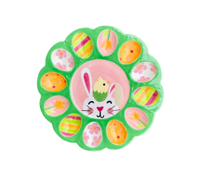 Woodlands Easter Sherbet Egg Plate