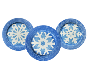 Woodlands Paper Snowflake Plate